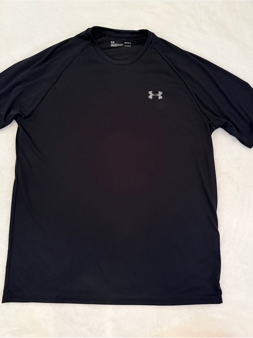 Under Armour Black Short-Sleeve Performance Tee with Silver Logo